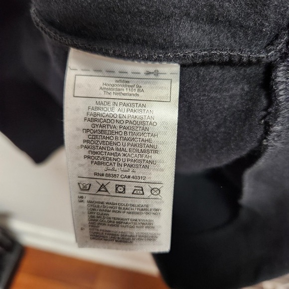 adidas Originals Hoodie Mens XL Black Tape Fleece Trefoil Sweatshirt HR4457 - Picture 5 of 11